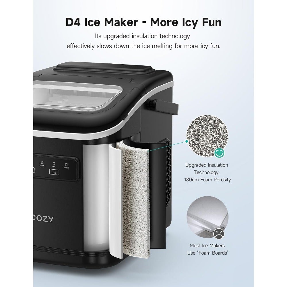 Ice Maker Ice Maker Machine 12kg/Day 9 Cubes 6-8 Mins Self-Cleaning