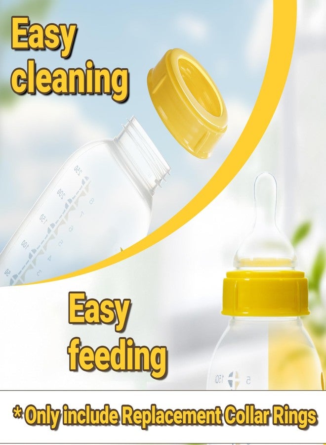 MaiTianna 2PCS Replacement Collar Rings for Medela Bottles 5oz & 8oz,Bottle Caps Compatible with Plastic & Glass Bottles | Mess Free No Leak or Spill, BPA Free（No Bottle） - Image 4
