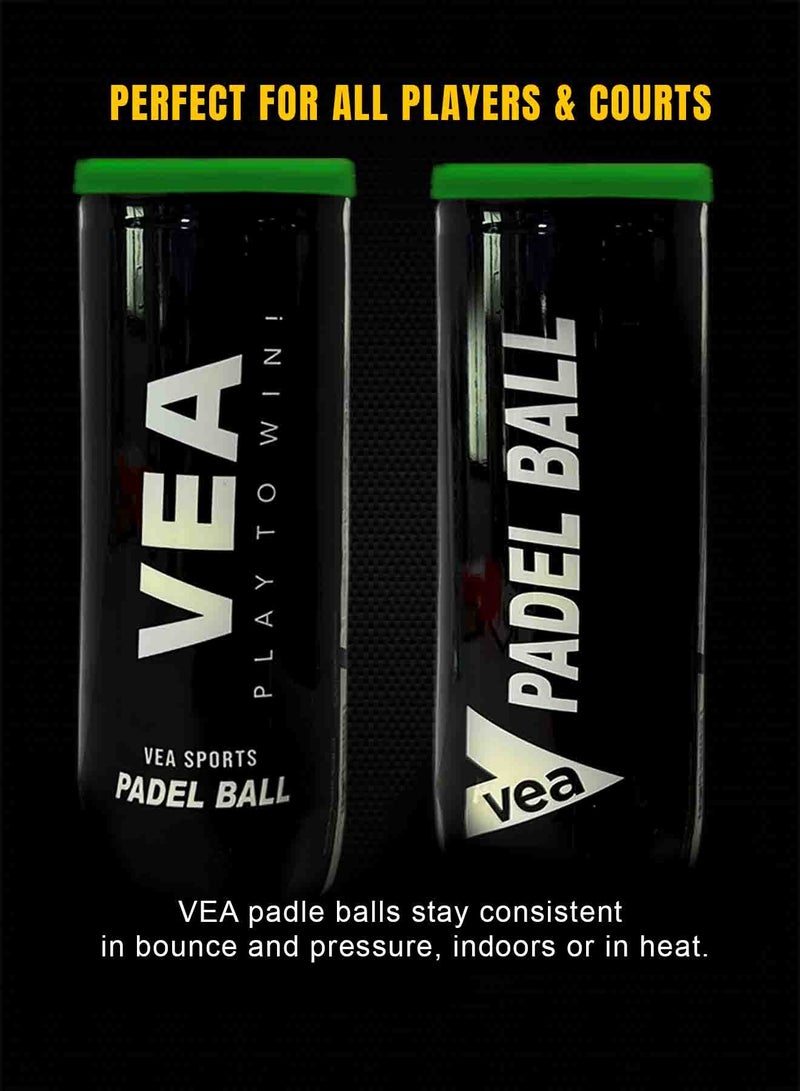 VEA VEA Padel Balls - 6 Tubes (18 Balls) for Enhanced Performance - Image 3