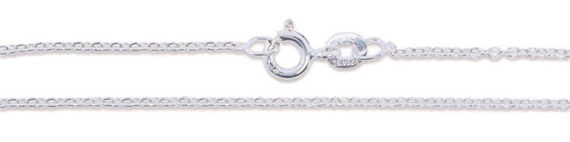Sac Silver Sterling Silver Light Cable Chain 1.2mm Solid 925 Rolo Link New Necklace 24" - Image 2