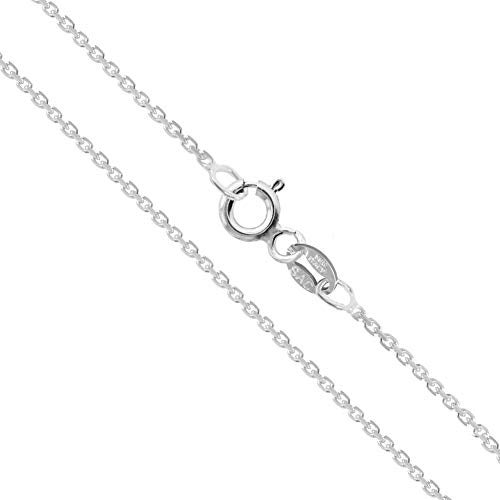 Sac Silver Sterling Silver Light Cable Chain 1.2mm Solid 925 Rolo Link New Necklace 24" - Image 1