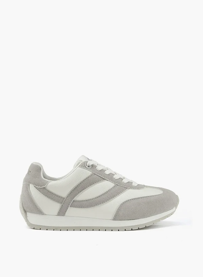 لي كوبر Women's Panelled Lace-Up Sneakers