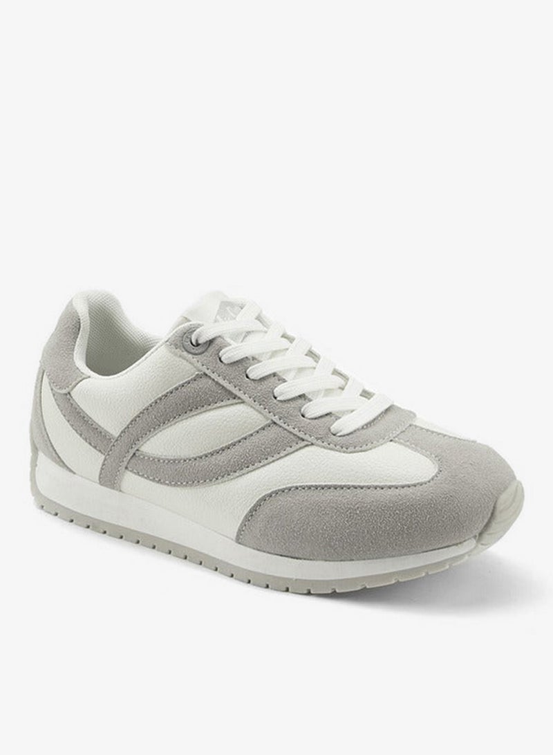 Lee Cooper Women's Panelled Lace-Up Sneakers - Image 3