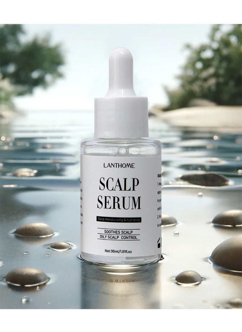 Lanthome - Scalp Serum for Dry and Itchy Scalp - Promote Scalp Health - Clarifying Scalp Scrub for Healthier and Stronger Hair，Hair Regrowth Serum for Thinning Hair, Hair Loss, Frizzy and Damaged Hair - Image 1