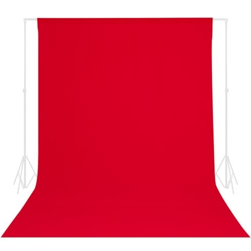 TRLYC Red Background Backdrop - 8x10FT Backdrops Background for Photography Red Photo Booth Backdrop for Photoshoot Photography Screen Video Recording Parties Curtain - Image 1