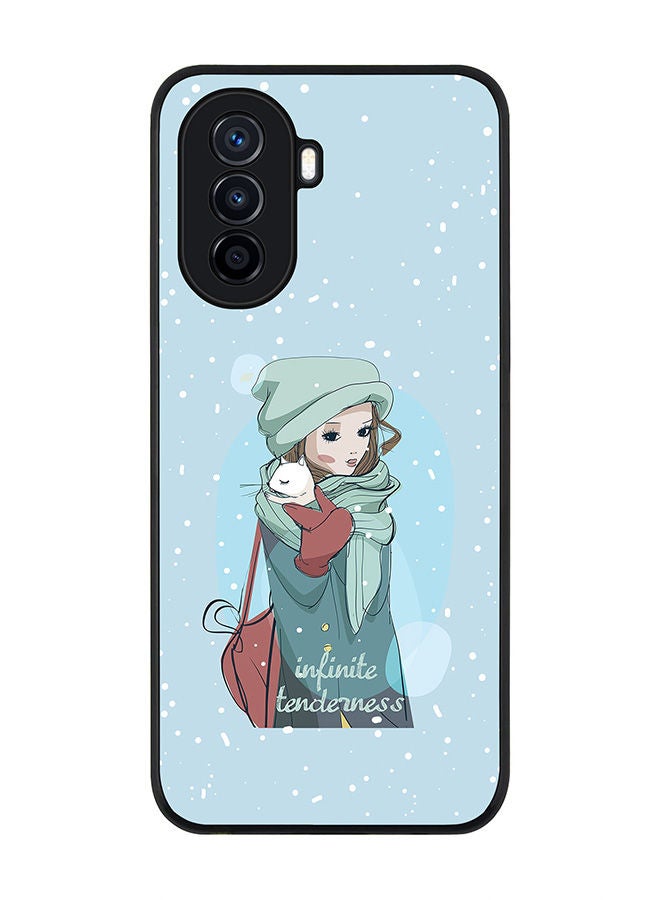 Stylizedd حافظة حواف سوداء متينة لهاتف هواوي نوفا Y70 - غلاف رقيق مرن من المطاط ضد الصدمات TPU جل رقيق - نعومة لا نهائية - Image 1