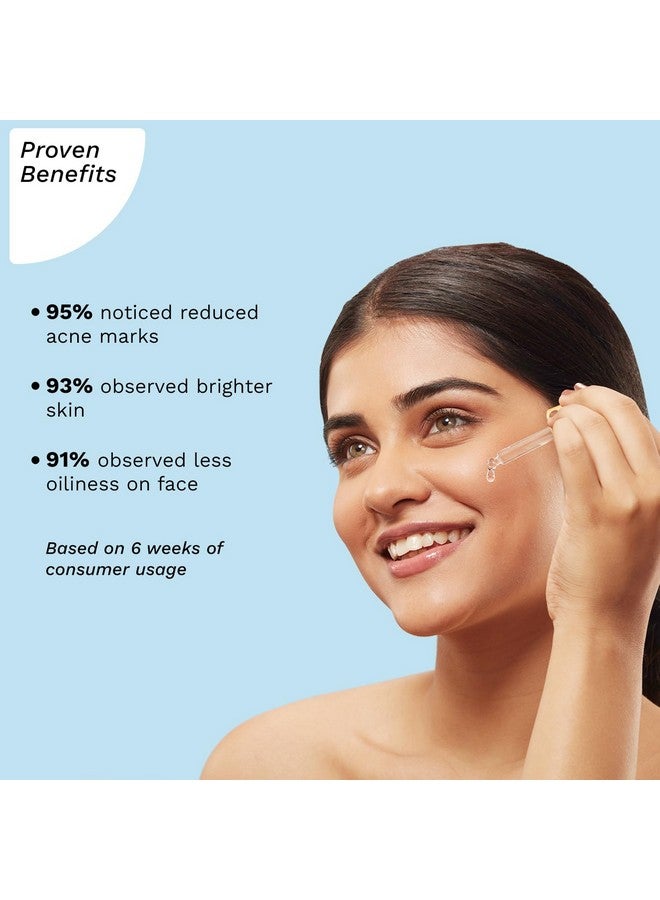 PILGRIM 10% Niacinamide Face Serum For Acne Marks 30Ml | Fades Blemishes & Dark Spots | Oil Control | Brightens & Evens Skin Tone | All Skin Types | Women & Men | - Image 4