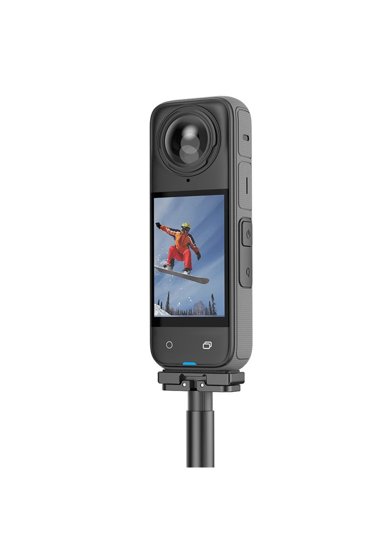 SYOSI Magnetic Quick Release Mount Compatible for Insta360 X4, Camera Magnetic Expansion Adapter Mount Plate Base 1/4", With Folding Interfac Screw for Tripod Selfie Vlogging Action Camera Accessories - Image 2