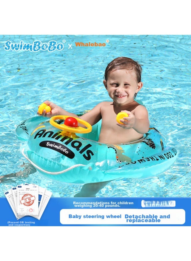 Kingpou Children's Swimming Ring, Anti-rollover, For Boys And Girls, Inflatable Seat, Kids' Life Buoy, Boat Seat, Children's Swimming Equipment K2001 - Image 1