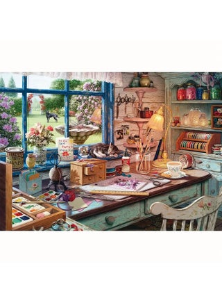 1000-Piece Large Jigsaw Puzzle – 70x50cm White Art Puzzle for Home & Café Décor, Stress Relief & Brain Training, Water-Resistant & Scratch-Resistant, Perfect Gift for Christmas, New Year, Thanksgiving, Easter & Family Gatherings - view 2