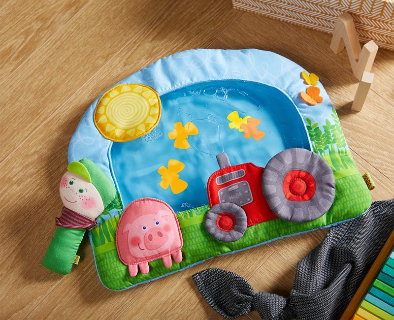 HABA Water Mat for Baby Tummy Time Play, On The Farm Sensory Mat Toys for Infants 6m+, Activity Baby Toy - Image 3