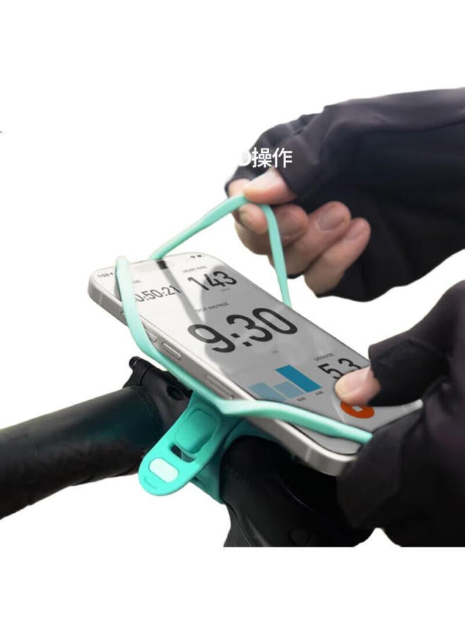 Bone Road Bike Phone Holder Integrated Handlebar Super Lightweight Silicone Mountain Bike Riding Navigation Fixed Bracket Shockproof - Image 2