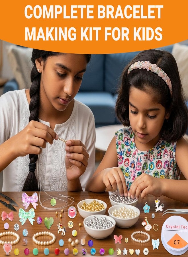 STEMTICS Bracelet Making Kit for Girls Age 8-12 Years Old with Beads and Charms | Stylish Jewellery Birthday Gift Set for Girl Kids 8, 9, 10, 11, 12 Year Old (Bracelet Buddies) - Image 3