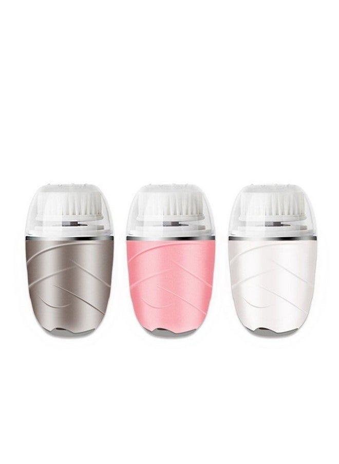 Dealsure - Facial Cleansing Brush 3 Kinds Of Waterproof Facial Brush Head Replacement, Rechargeable Cleansing Brush For Facial Exfoliation, Blackhead, Deep Makeup Removal, Vibrating For Deep Cleansing. - Image 1
