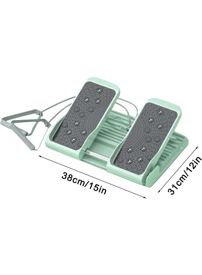 Professional Slant Board with Resistance Tube,Stretching Board Adjustable Incline Slide Side to Side Slant Board with 9 Level Angles for Squats Non-Slip Tread Side Handles for  Plantar Fasciitis