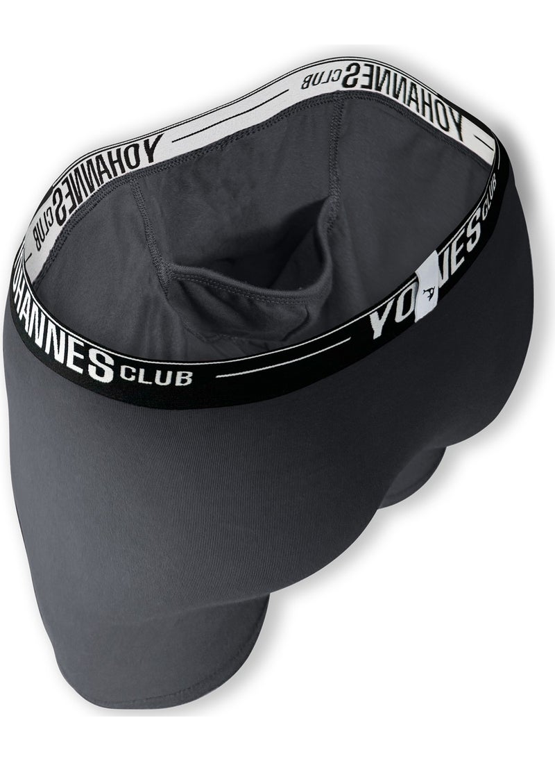 Yohannes Club - men, Special Pouch Cotton Boxer, single, Smoke - Image 1