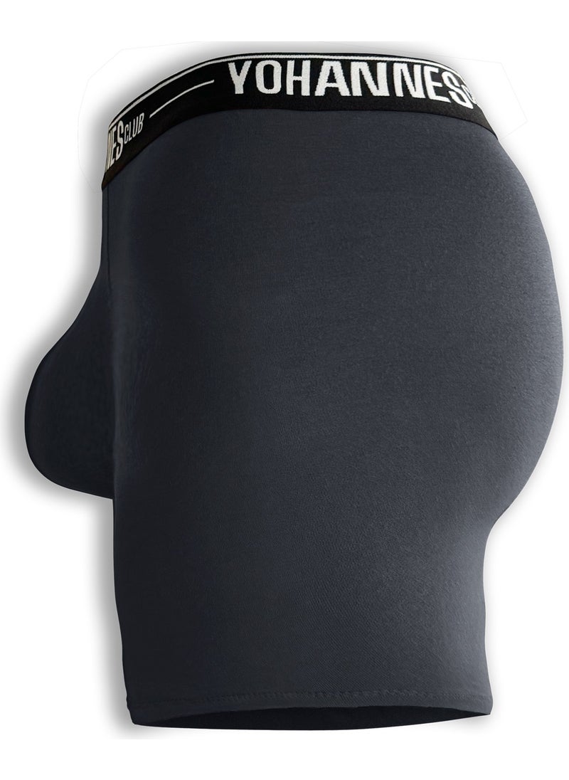 Yohannes Club - men, Special Pouch Cotton Boxer, single, Smoke - Image 1