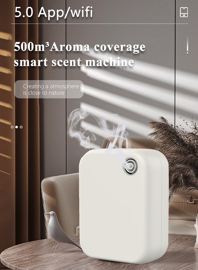 JCB CHIC Waterless Essential Oil Diffuser For Home Cover Up To 500m³, Smart Aroma Diffuse With  Bluetooth Remote  Control  Large Coverage Time Instant Deodorizer Enduring Scent For Home Office - Image 4