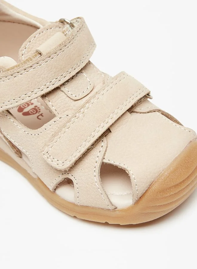 Barefeet Solid Fisherman Sandals with Hook and Loop Closure