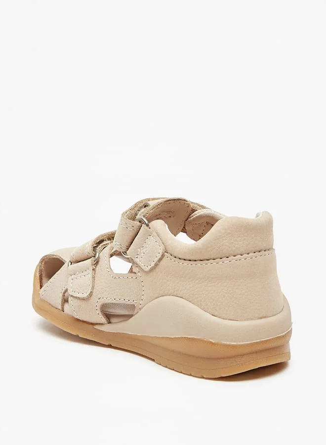 Barefeet Solid Fisherman Sandals with Hook and Loop Closure