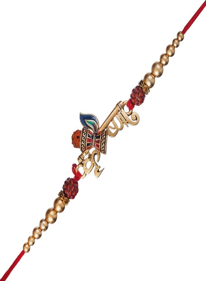 Ingo creation Deity Inspired Lord Krishna Rakhi With Colorful Rakhi For Boys - Image 1
