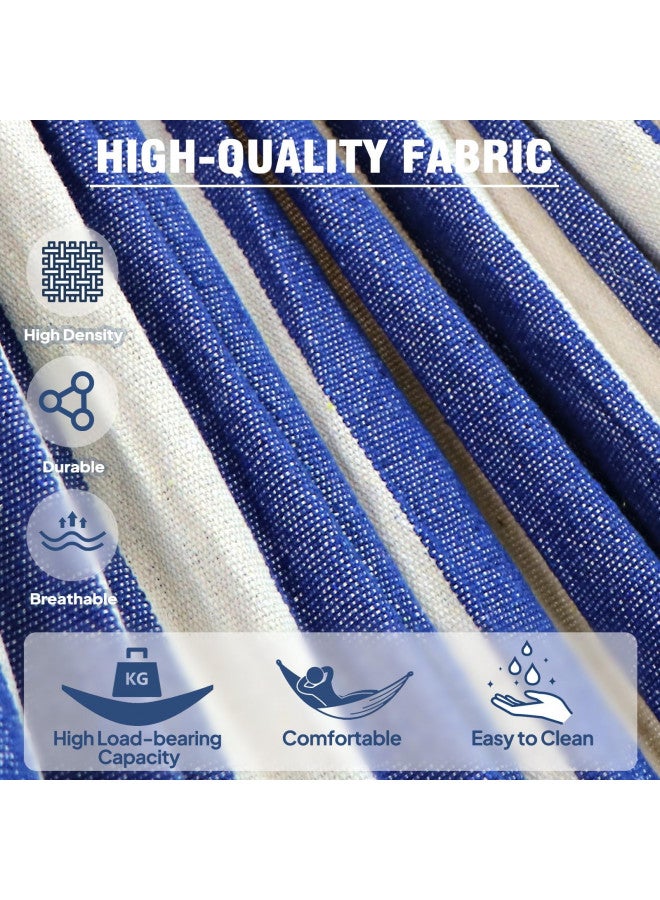 Anyoo Garden Cotton Hammock Comfortable Fabric Hammock with Tree Straps for Hanging Sturdy Hammock Up to 660lbs Portable Hammock with Travel Bag for Camping Outdoor/Indoor Patio Backyard - Image 1