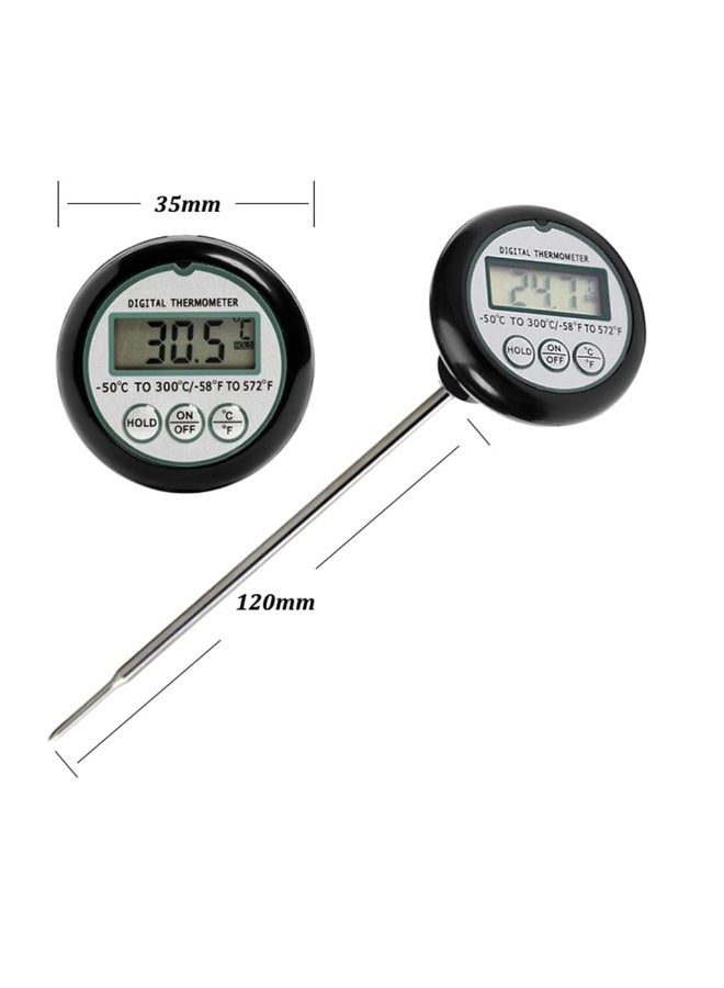 BAZARU 120mm Stainless Steel Milk Frothing Thermometer – Calibratable Barista Dial Thermometer with Color-Coded Zones for Perfect Latte, Cappuccino & Coffee Drinks - Image 3