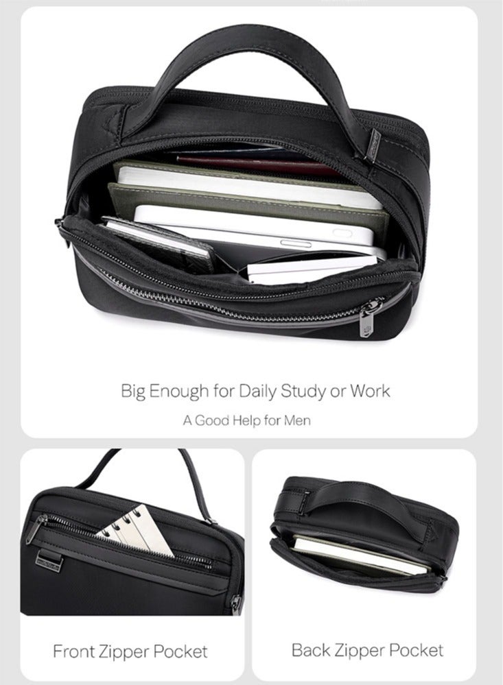 ARCTIC HUNTER Casual Lightweight Clutch Bag, Durable Travel Phone Wallet Shaver Handbag for Men, Black  - Image 5