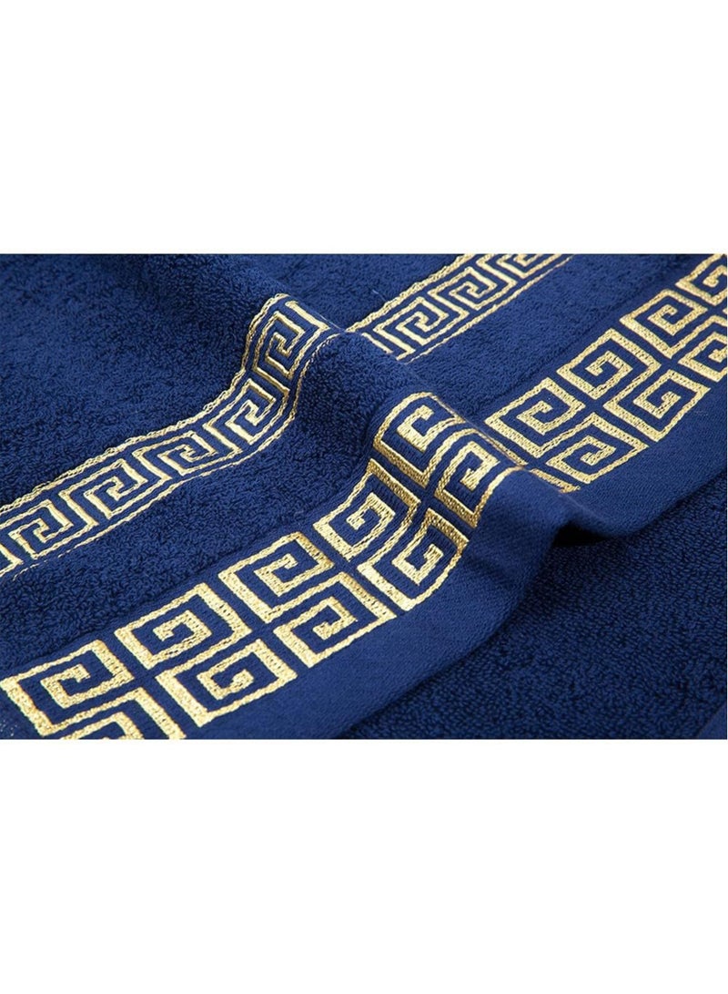 100% Cotton Highly Absorbent Embroidered Towels 3-Piece Towel Set Hotel Bath Towel, 1 Bath Towels, 2 Hand Towels, Extra Thick - Image 3