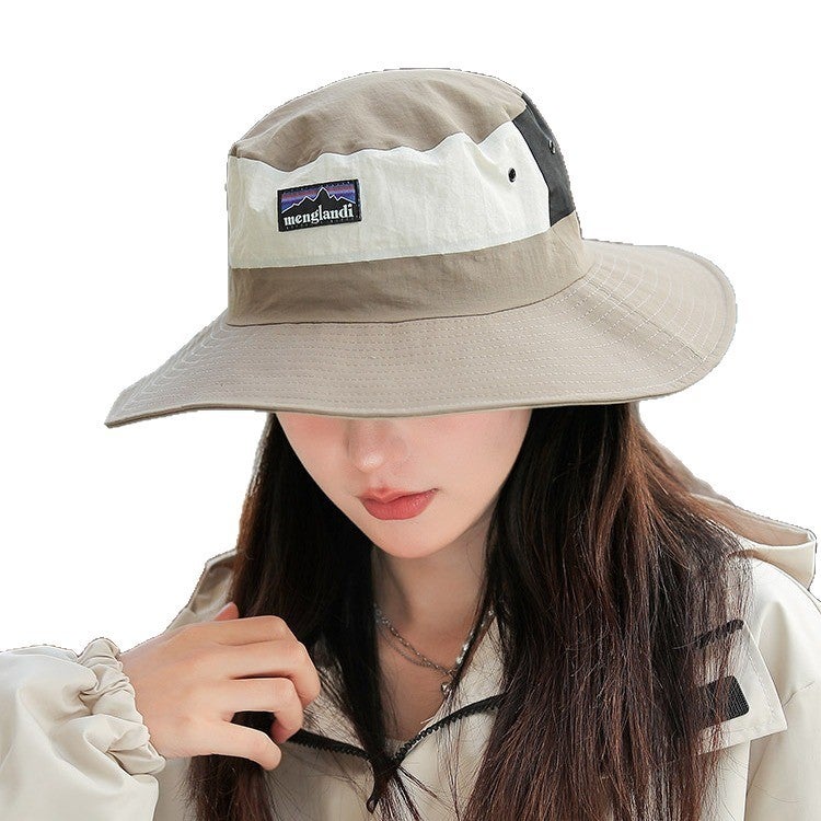 Outdoor American Retro Sun Hat UV Protection Quick-Dry Breathable Bucket Hat - Image 5