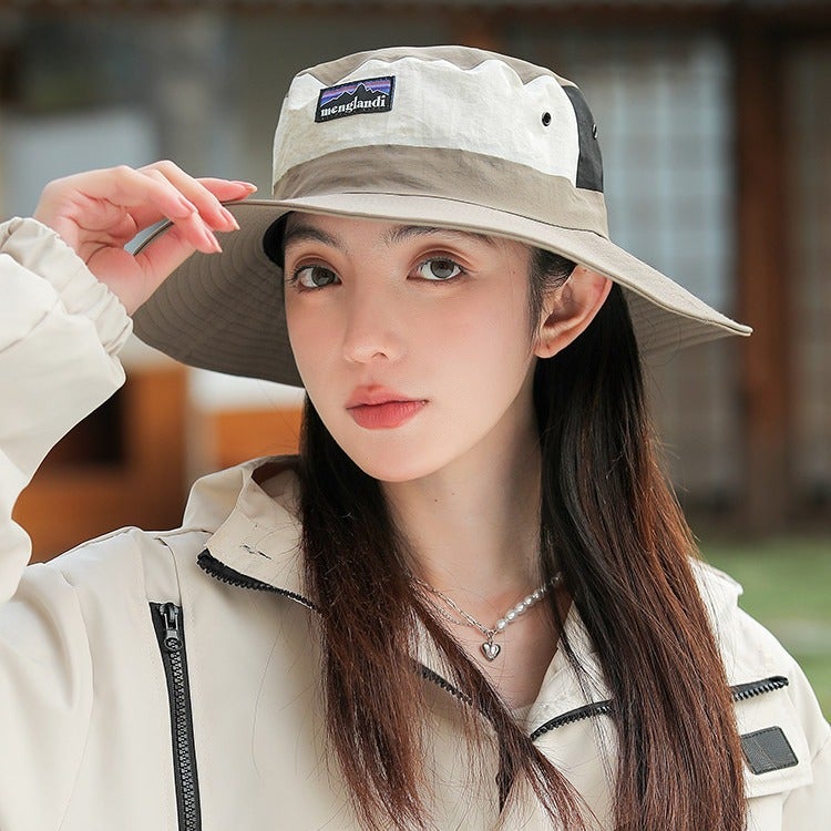 Outdoor American Retro Sun Hat UV Protection Quick-Dry Breathable Bucket Hat - Image 1