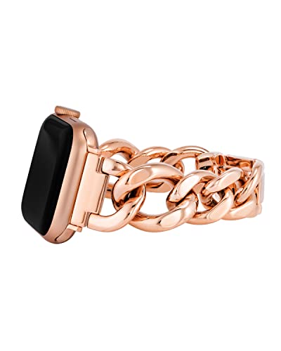 ANNE KLEIN WITHit Anne Klein Fashion Chain Bracelet for Apple Watch Secure Adjustable Apple Watch Replacement Band Fits Most Wrists 384041mm Rose Gold - Image 3
