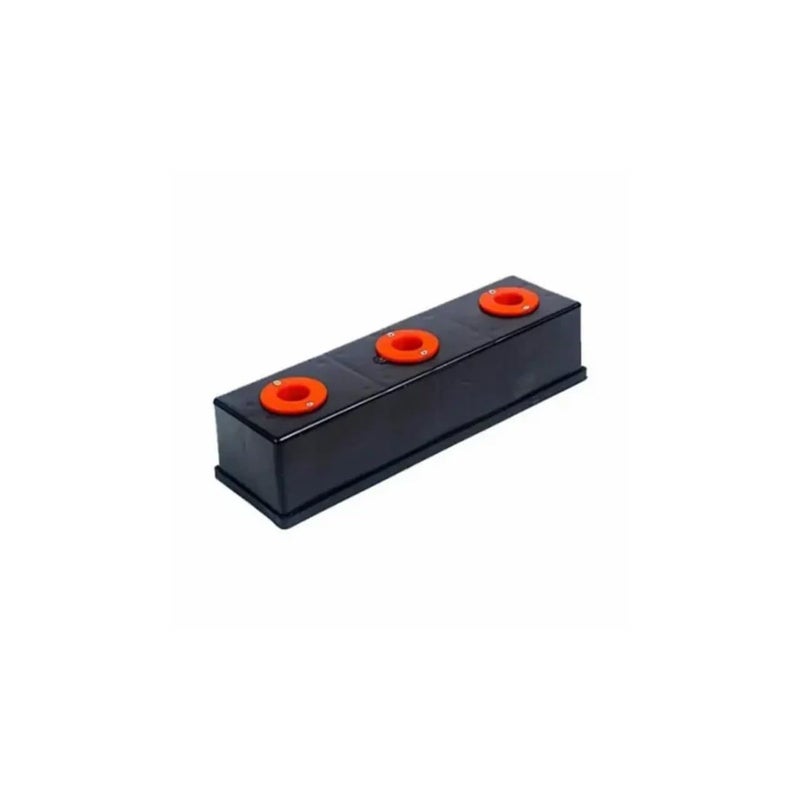 BOXCO Cricket Stump Set | 3 Wooden Wickets with 2 Bails, Stand & Protective Cover | Regular Size - Image 3