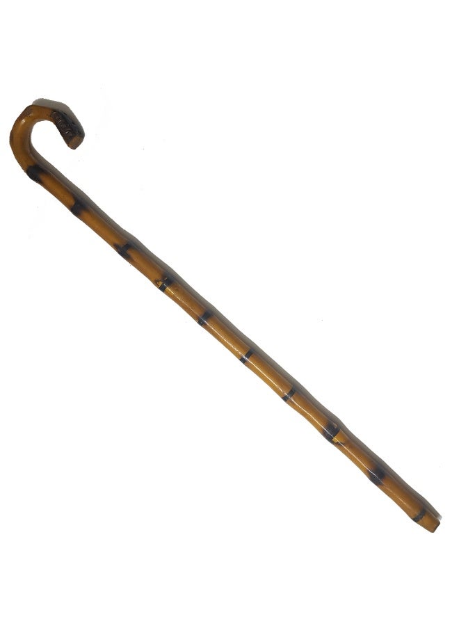Generic Wooden crutch with wrapped hand, Aswan crutch, dark brown and black - Image 4
