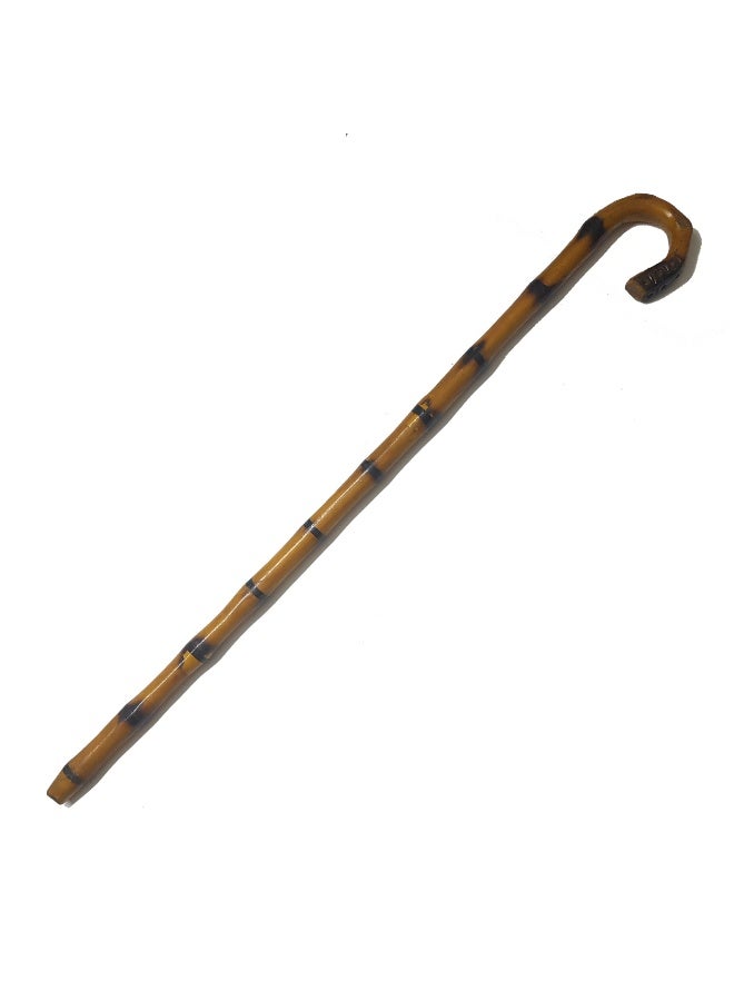 Generic Wooden crutch with wrapped hand, Aswan crutch, dark brown and black - Image 1