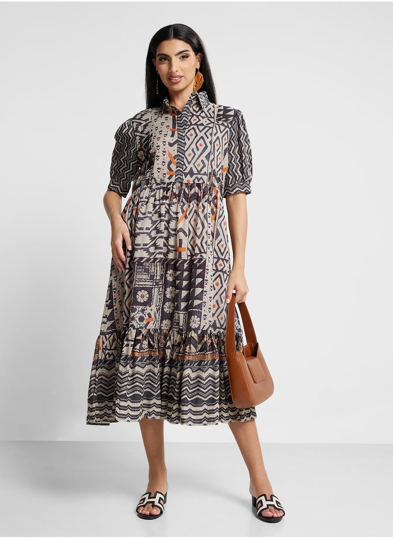 Biba - Printed Dress - Image 1