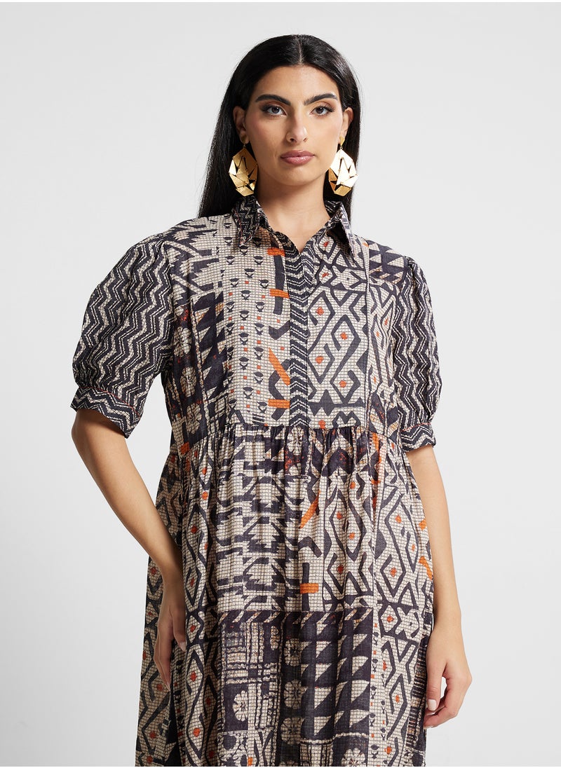 Biba - Printed Dress - Image 1