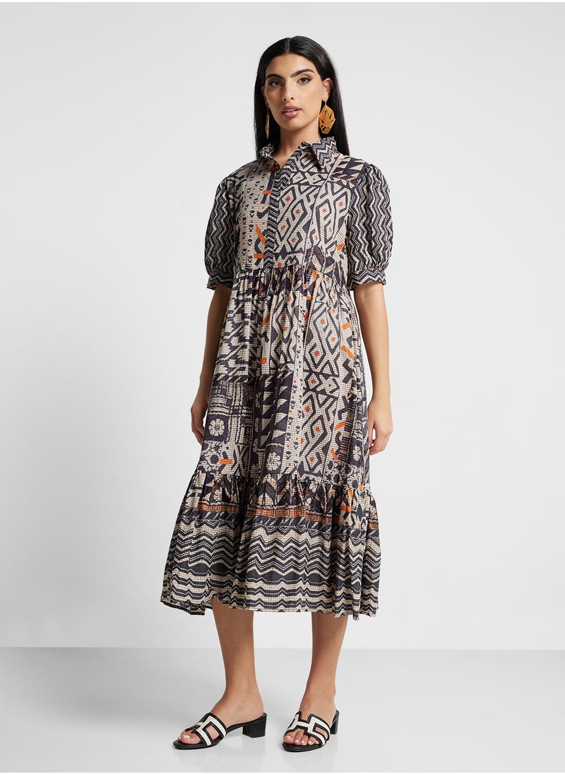Biba - Printed Dress - Image 1