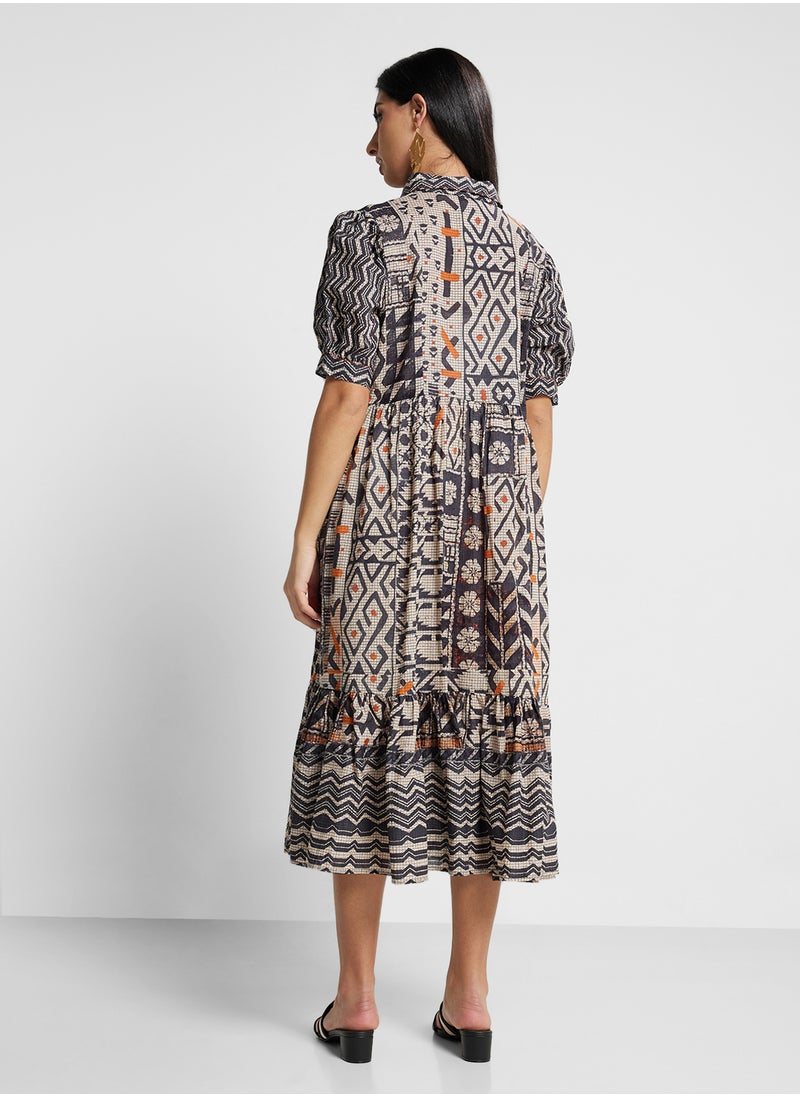 Biba - Printed Dress - Image 1