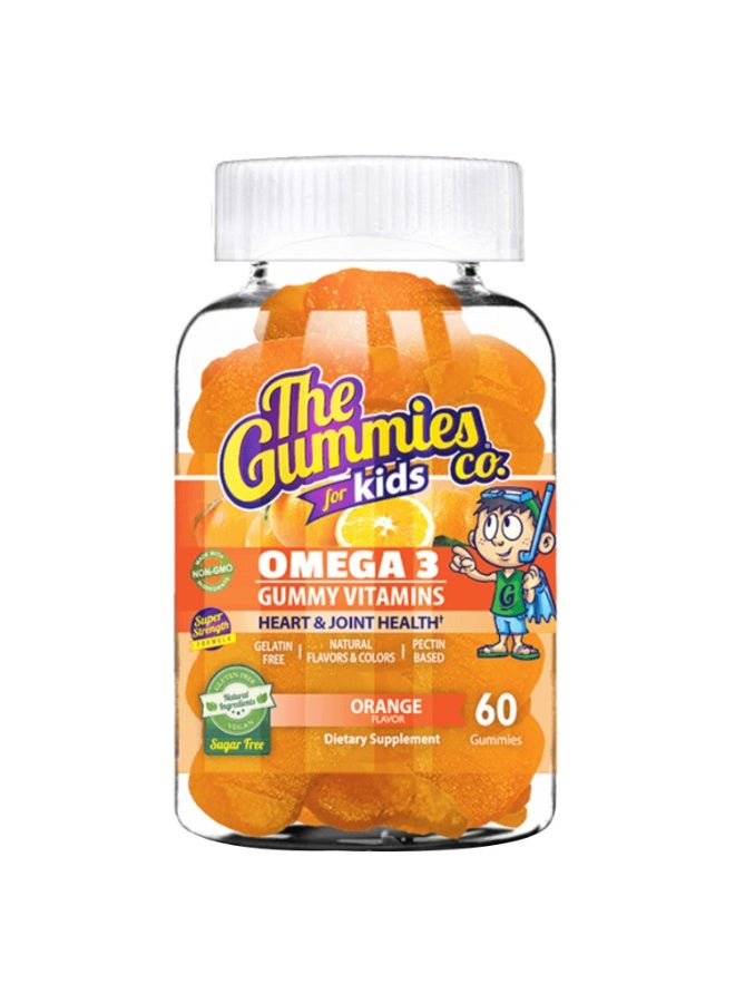 Omega 3 Kids Orange Sugar free Gummy 60s