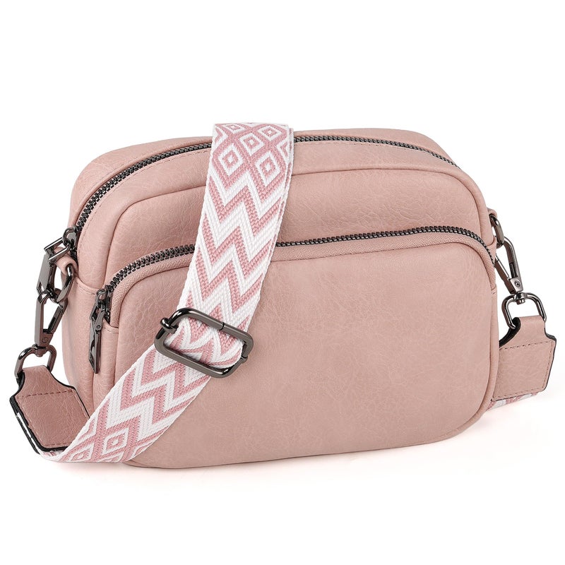 TANTOMI Small Crossbody Bag for Women, Vegan Leather Shoulder Bags for Women, Travel Purse with Adjustable Shoulder Strap - Image 1