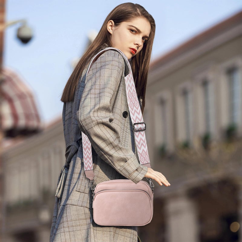 TANTOMI Small Crossbody Bag for Women, Vegan Leather Shoulder Bags for Women, Travel Purse with Adjustable Shoulder Strap - Image 2