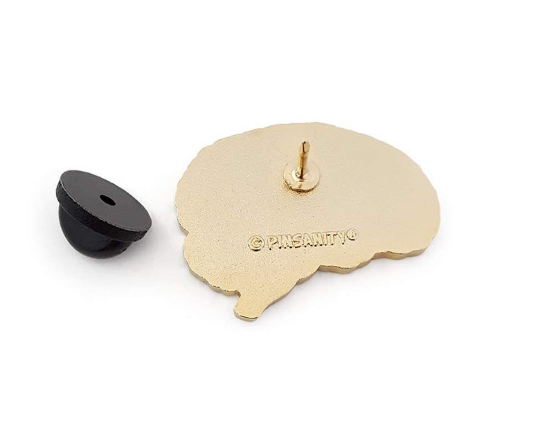 Pinsanity Anatomical Structure of Brain Enamel Lapel Pin - Image 3
