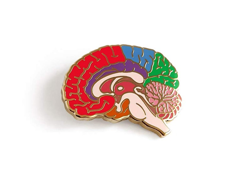 Pinsanity Anatomical Structure of Brain Enamel Lapel Pin - Image 2