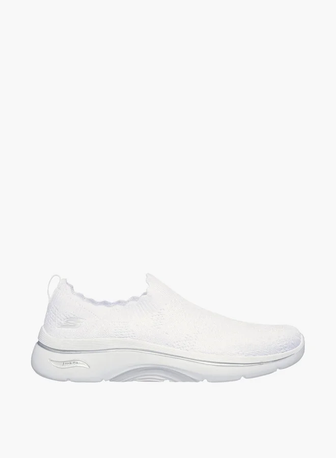 SKECHERS Women's GO WALK ARCH FIT 2.0 Slip-On Sports Shoes - 125329-WHT