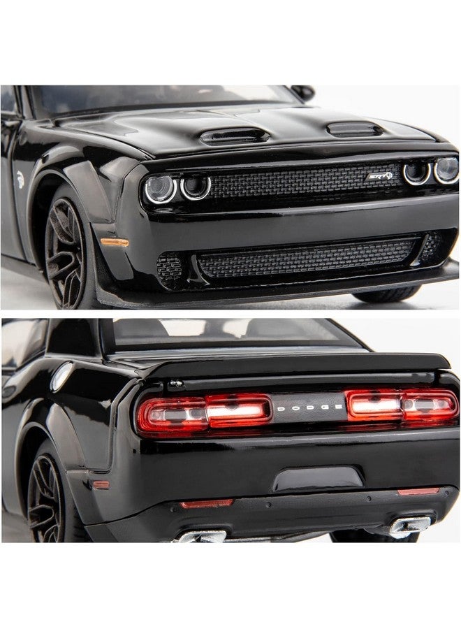 Magicwand® 1:24 Scale Die-Cast Metal Dodge SRT Hellcat Car【Large】 with 4 Openable Doors,Lights & Music & Working Steering【Charcoal Black】【Pack of 1】 - Image 5