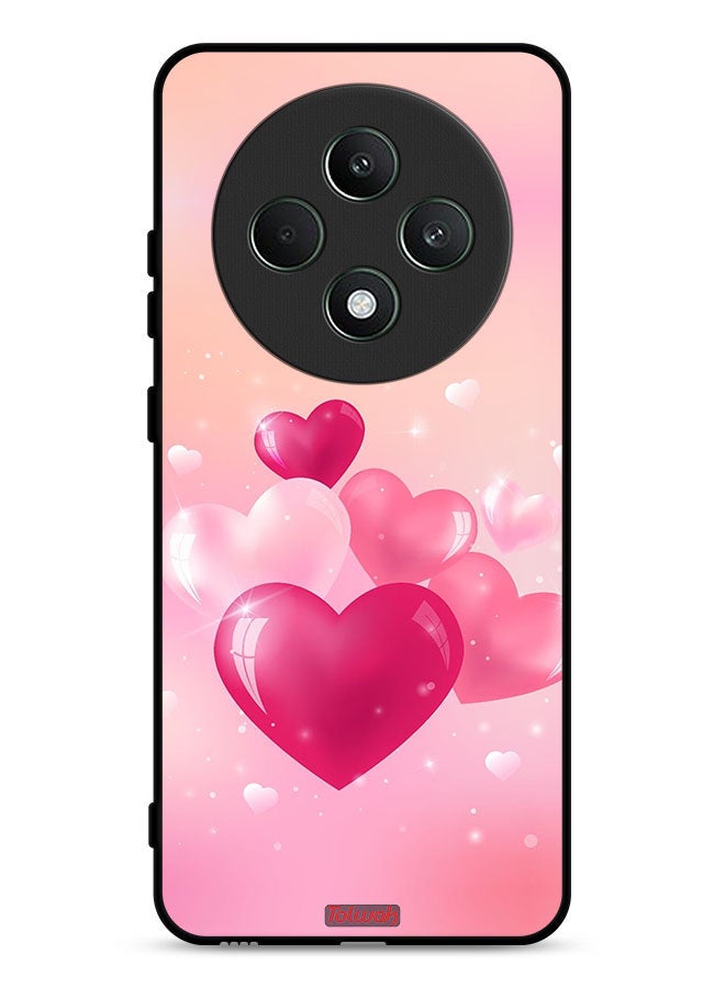 Tolwak Oppo Reno12 F 5G Protective Case Cover Beautiful Hearts Art - Image 1