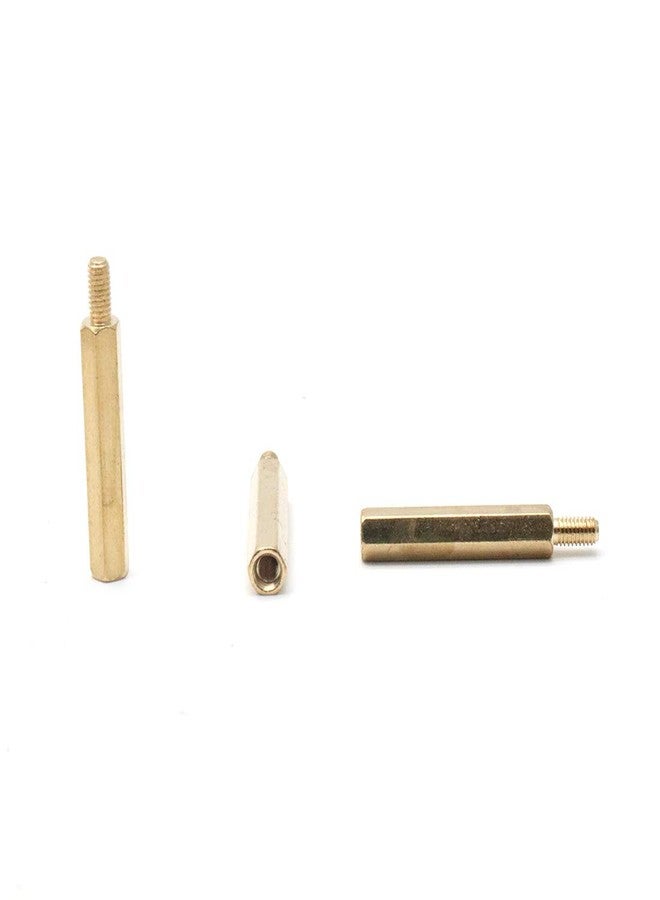ZXHAO M3x25+6 Pillar Spacers Male to Female Thread Brass Hex Spacer Nut Standoff Pillar 50pcs - Image 2