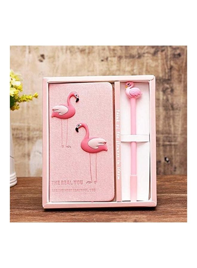 نيبمينينت دفتر ملاحظات بطبعة طائر الفلامنجو وردي - Image 2