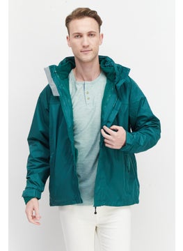 Trespass Men Plain Windbreaker Jacket, Green  - Image 1